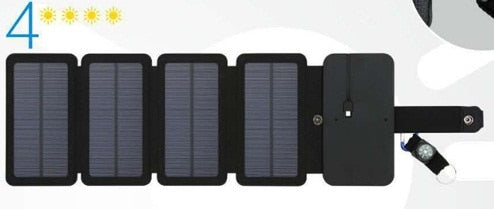 KERNUAP SunPower folding 10W Solar Cells Charger 5V 2.1A USB Output Devices Portable Solar Panels for Smartphones