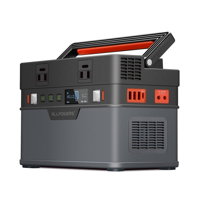 S 500W Portable Generator 606Wh / 164000mAh Power Station Emergency Power Supply