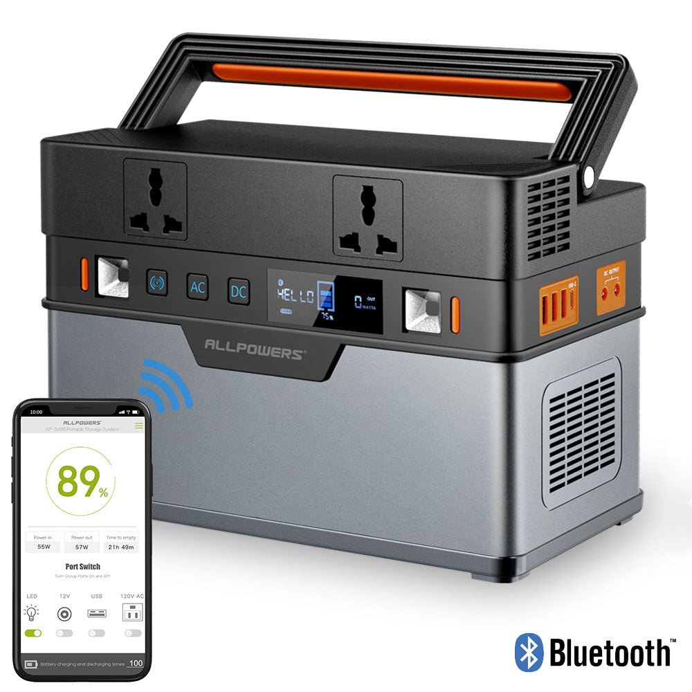 S 500W Portable Generator 606Wh / 164000mAh Power Station Emergency Power Supply